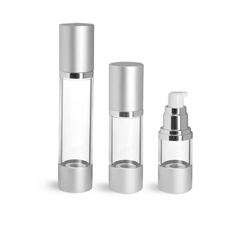 Download As Airless Pump Bottles Silver Caps Wholesale